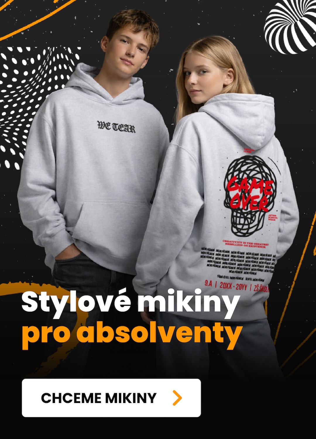 Absolventské mikiny-mobil