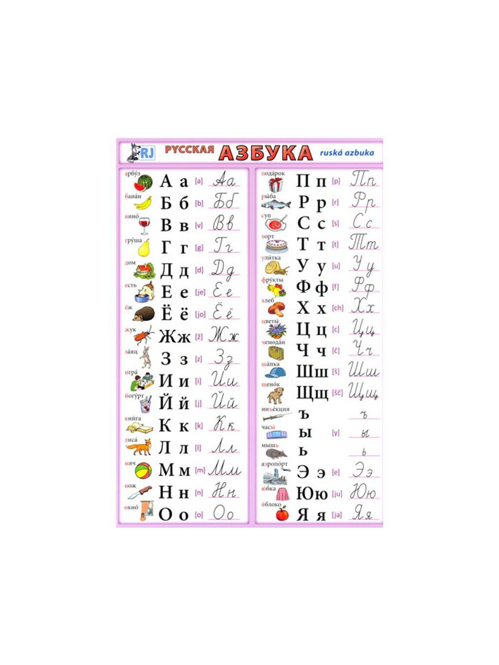 Rusk Jazyk Rusk Azbuka Tabulka A5 Schools United Rusk Jazyk Rusk Azbuka Tabulka A5 Schools United