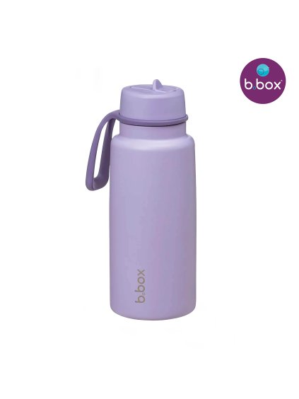 B.Box Nerezová termolahev s brčkem 1l - fialová