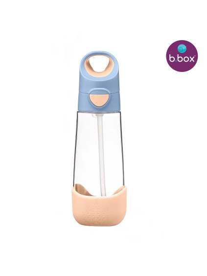 B.Box Lahev na pití s brčkem 600 ml - broskvová