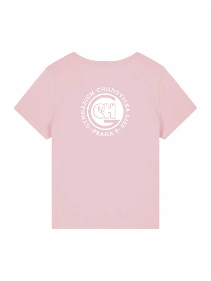 Dámské Organic tričko Premium do V Cotton Pink (Světlá růžová)