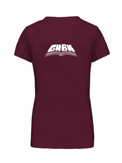 Dámské tričko premium back burgundy