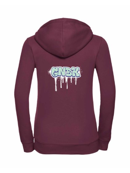 Dámská mikina luxury back burgundy