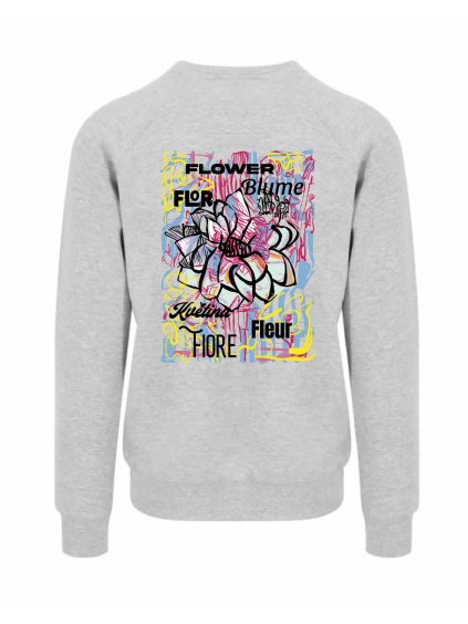 Dětská mikina bez kapuci Heather Grey (Světle šedá)