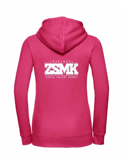 Dámská mikina luxury back fuchsia