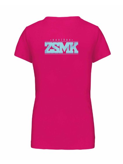 Dámské tričko premium back fuchsia