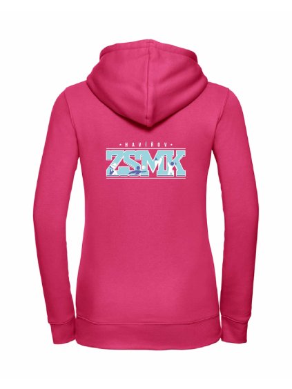 Dámská mikina luxury back fuchsia