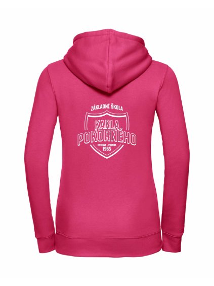 Dámská mikina luxury back fuchsia