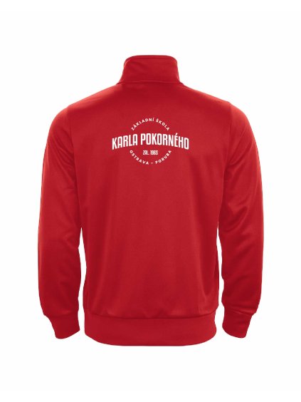Pánská Dětská tepláková mikina na zip Joma Gala Red (červená)