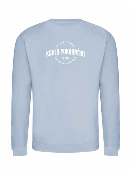 Pánská mikina bez kapuce Sky blue (Nebeská modrá)