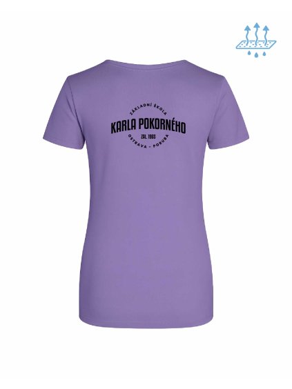 Dámské funkční tričko Digital lavender (Studená levandulová)