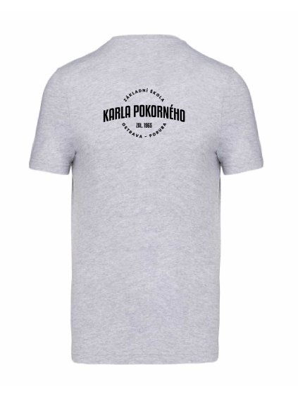 Pánské tričko premium back grey