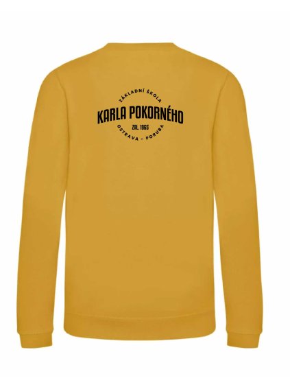 Dětská mikina bez kapuci Mustard (Hořčicová)