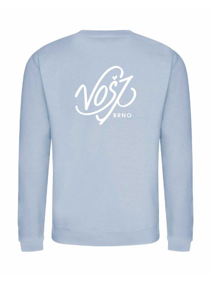 Pánská mikina bez kapuce Sky blue (Nebeská modrá)
