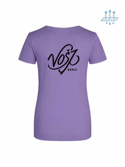 Dámské funkční tričko Digital lavender (Studená levandulová)