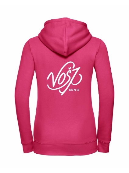 Dámská mikina luxury back fuchsia