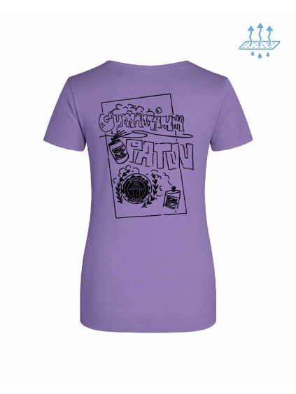 Dámské funkční tričko Digital lavender (Studená levandulová)