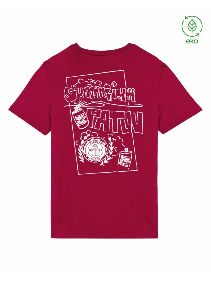 Dětské EKO tričko Premium Hibiscus red (Tmavě červená)