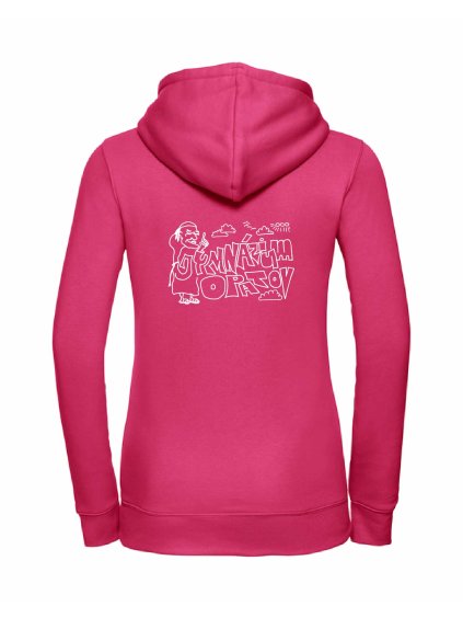 Dámská mikina luxury back fuchsia