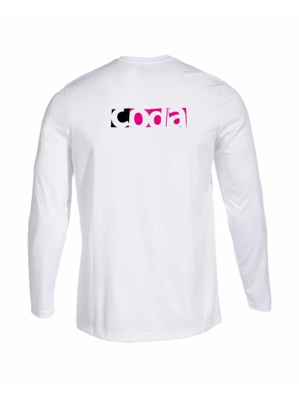 Pánské Dětské sportovní tričko dl.rukáv Joma Combi White (Bílá)