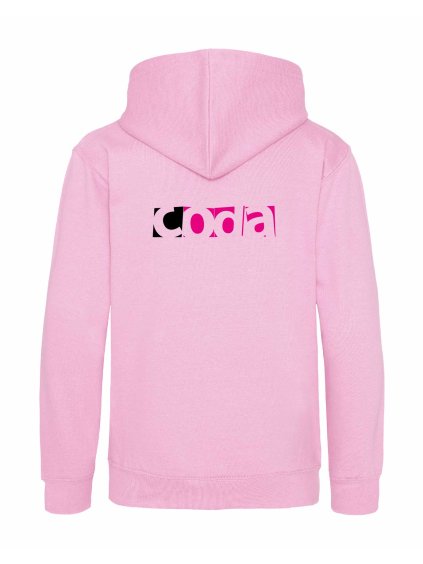 Dětská mikina na zip Premium Baby Pink (Světlá růžová)