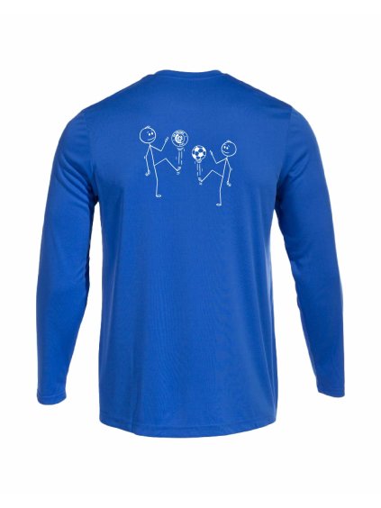 Pánské Dětské sportovní tričko dl.rukáv Joma Combi Royal Blue (Královská modrá)