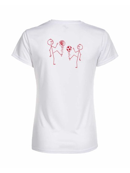 Dámské Dívčí sportovní tričko Joma Academy White (Bílá)