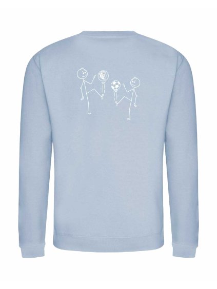 Pánská mikina bez kapuce Sky blue (Nebeská modrá)