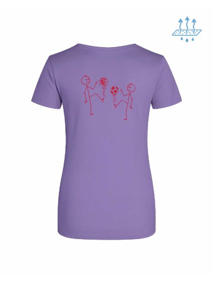 Dámské funkční tričko Digital lavender (Studená levandulová)