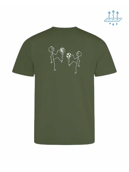 Pánské funkční tričko Earthy green (Zemitá zelená)