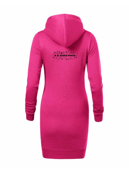 Dámské mikinové šaty Hot Pink (Sytá růžová)