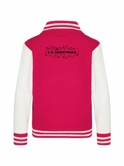 College mikina back hot pink