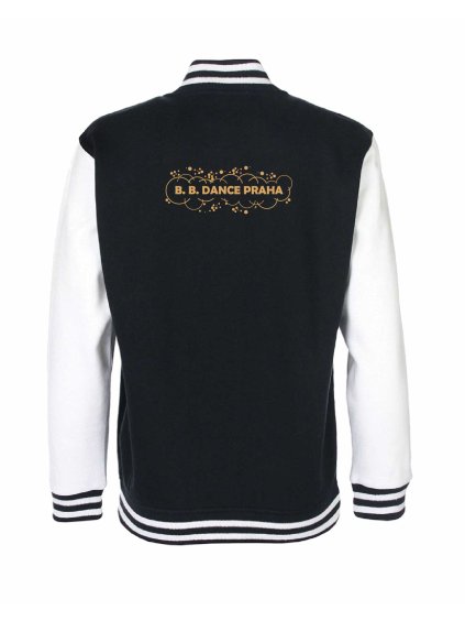 College mikina back black