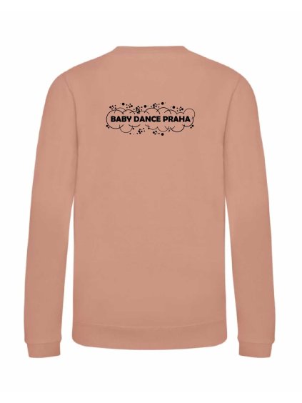 Dětská mikina bez kapuci Dusty pink (Starorůžová)