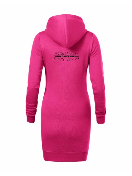 Dámské mikinové šaty Hot Pink (Sytá růžová)