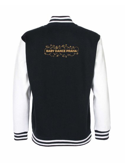 College mikina back black