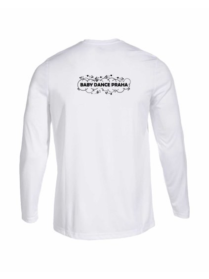 Pánské Dětské sportovní tričko dl.rukáv Joma Combi White (Bílá)