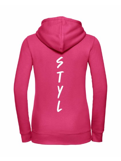 Dámská mikina luxury back fuchsia