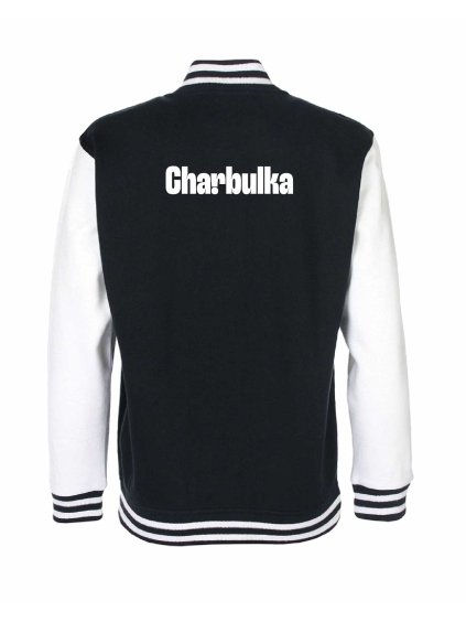 College mikina back black