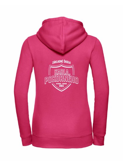 Dámská mikina luxury back fuchsia