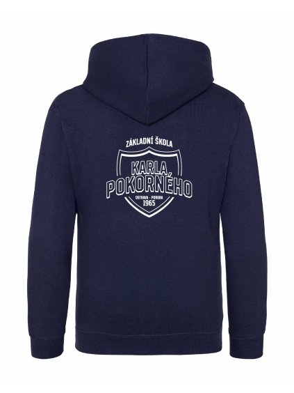 Dětská mikina na zip Premium Oxford navy (Tmavě modrá)