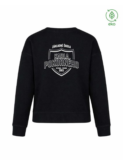 Dámský EKO crewneck Premium Black (Černá)