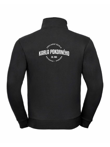 Pánská mikina na zip Elegant Black (Černá)