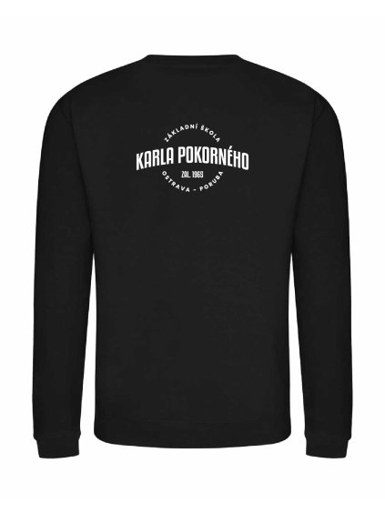 Pánská mikina bez kapuce Black (Černá)