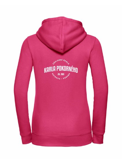 Dámská mikina luxury back fuchsia