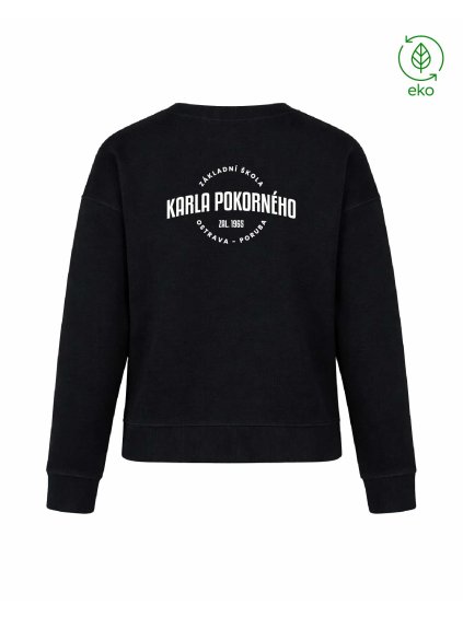 Dámský EKO crewneck Premium Black (Černá)