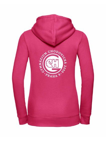 Dámská mikina luxury back fuchsia