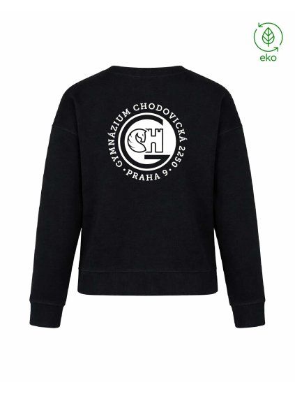 Dámský EKO crewneck Premium Black (Černá)