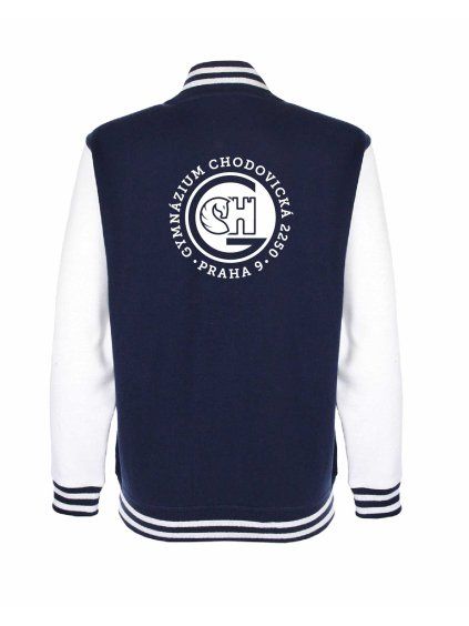 College mikina back navy