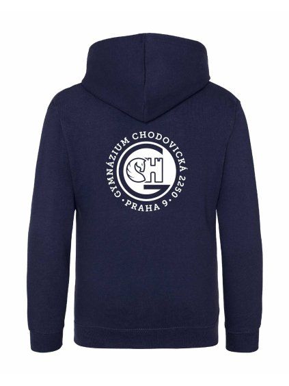 Dětská mikina na zip Premium Oxford navy (Tmavě modrá)